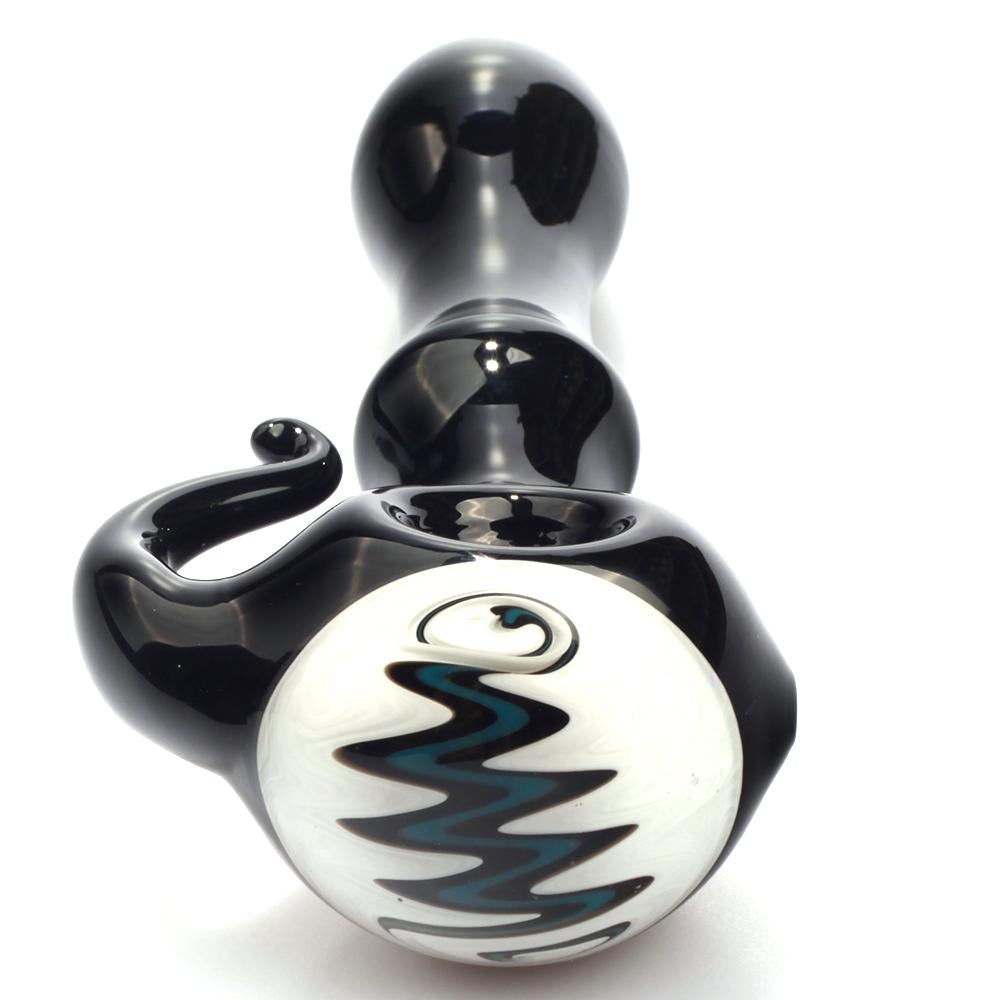 Large_Wig_Wag_Glass_Spoon_Pipe_w_Glass_Horn_6 Large Wig Wag Glass Spoon Pipe w/ Glass Horn
