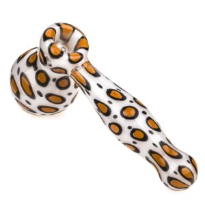 Leopard Print Hammer Glass Bubbler