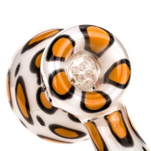 Leopard Print Hammer Glass Bubbler