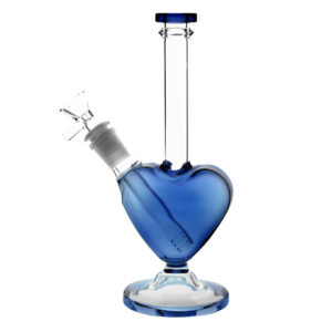 Love-Waterpipe-9-14mm-F-Assorted-Colors_Media-2 Love Heart Shaped Glass Bong (Random Color)