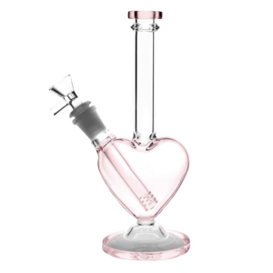 Love Heart Shaped Glass Bong (Random Color)