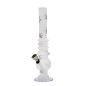 8" Marijuana/Weed Print Acrylic Bong(Random Color)
