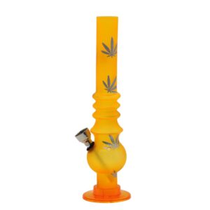 8" Marijuana/Weed Print Acrylic Bong(Random Color)