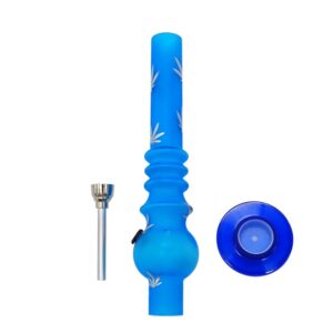 8" Marijuana/Weed Print Acrylic Bong(Random Color)
