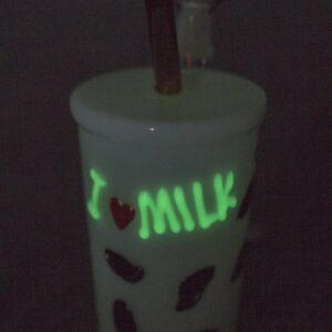 8" Milk Cup Theme Glass Bong