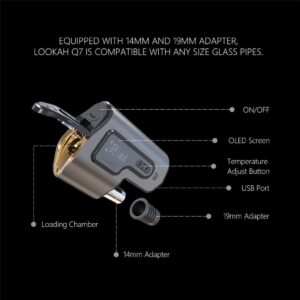 Mini Banger Recycle Dab Rig w/ Lookah Q7 Electric Dab Nail