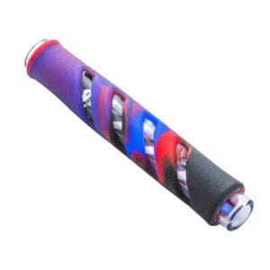 Glass One Hitter Pipe w/ Silicone Sleeve