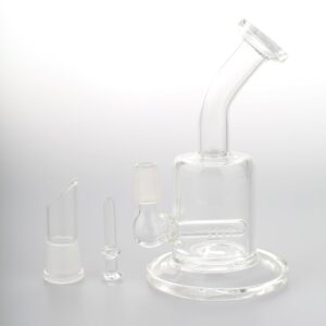 Mini_Clear_Glass_Dab_Rig_Glass_Dab_Nail_and_dome 5" Mini Clear Glass Dab Rig