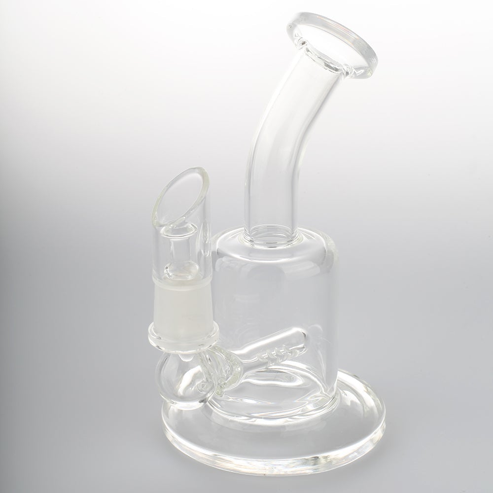 Mini_Clear_Glass_Dab_Rig_left 5" Mini Clear Glass Dab Rig