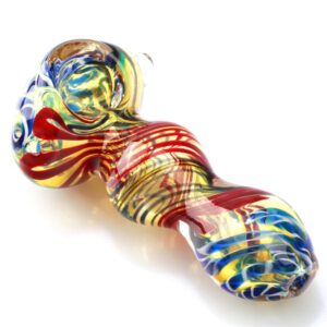 Mini Spiral Glass Spoon Pipe w/ Maria Rings