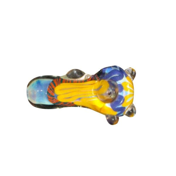 Multi-Color Glass Pipe w/ Marble Grip