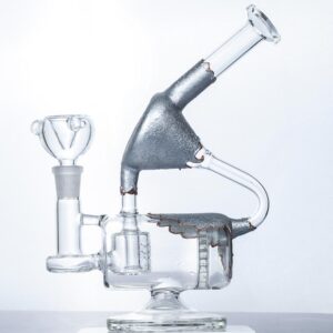 Multiple Perc Recycler Bong w/ Lookah Q7 Electric Dab Nail Set