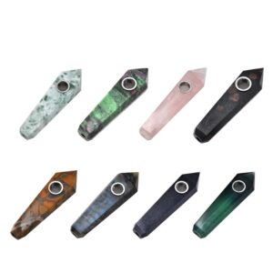 Natural Crystal Stone Pipe