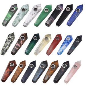 Natural Crystal Stone Pipe