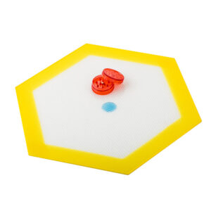 5.1" Non Stick Hexagon Silicone Dab Mat
