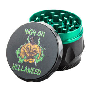 Halloweed Theme Zinc Alloy Herb Grinder 4 Piece