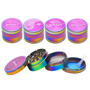 Rainbow Aluminium Alloy 2" Herb Grinder 4 Piece