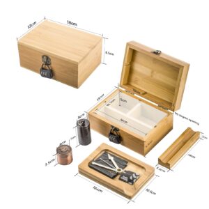 PUFFING BIRD Wooden Stash Box with Lock and key-Organiz Your Accessories