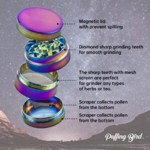 PUFFING BIRD Wooden Stash Box with Lock and key-Organiz Your Accessories