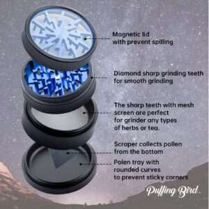 PUFFING BIRD Bamboo Storage Stash Box Combo with Combination Lock