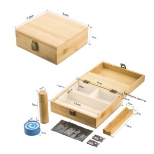 PUFFING BIRD Large Wooden Stash Box Combo Kit with Lock