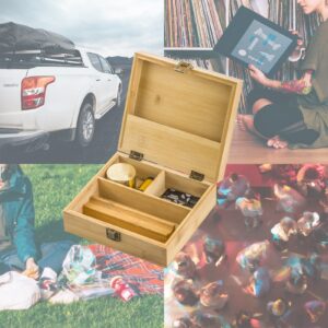 PUFFING BIRD Large Wooden Stash Box Combo Kit with Lock