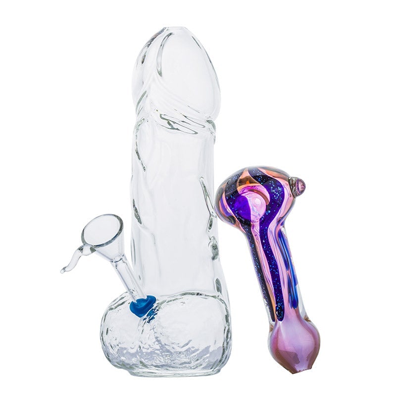 PenisNoveltyBongFumedPurpleColorChangingPipeSetFreeShipping_1 Penis Novelty Bong and Fumed Purple Color Changing Pipe Set
