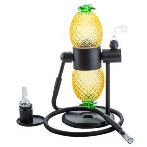 Pineapple Gravity Bong w/ Extra Thick Quartz Banger Set