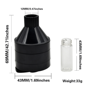 PlasticMillFunnelPowderWeedHerbGrinderForSaleFreeShipping Plastic Mill Funnel Weed Grinder