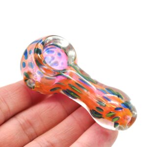 Polka Dot Glass Spoon Pipe