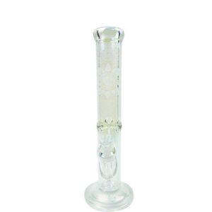 PrintedStraightTubeThickBongWaterPipeForSaleFreeShipping_3 14" Printed Straight Tube Thick Bong