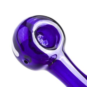 Purple Glass Spoon Pipe