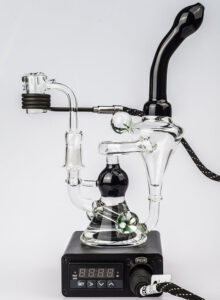 Quartz Enail W/ Flower Pendant Recycler Dab Rig Bundle