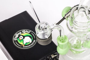 Quartz Enail W/ Recycler Showerhead Perc Dab Rig Bundle