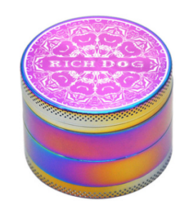 Rainbow Aluminium Alloy 2" Herb Grinder 4 Piece