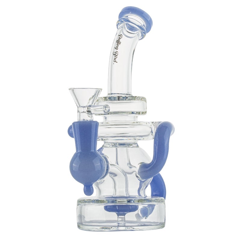 RecyclerShowerheadDabRigandThree-TonedGlassPipeSetForSale_5 Recycler Showerhead Dab Rig and Three-Toned Glass Pipe Set
