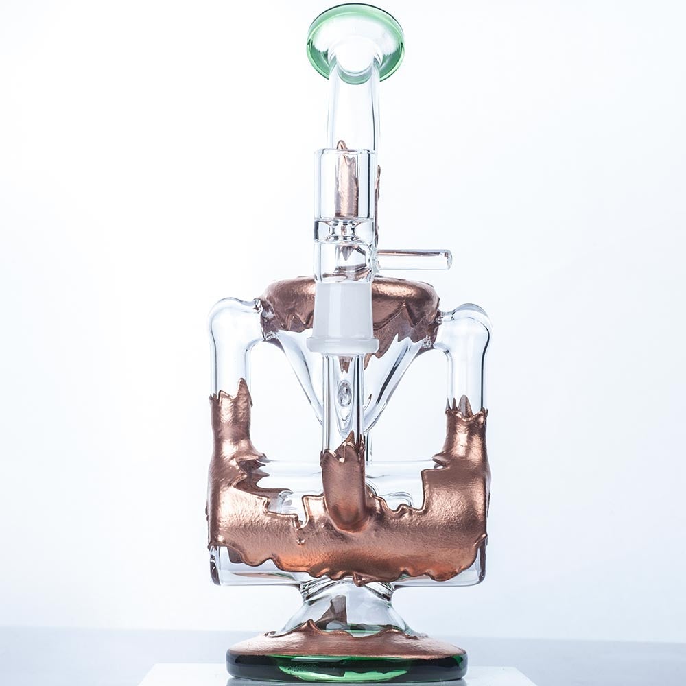 Recycler_Glass_Dab_Rig_-_Wax_Rigs_For_Sale_-_Puffing_Bird_-_Online_Headshop_1 8" Dual Chamber Recycler Rig