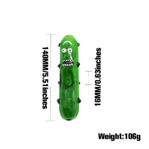 Rick&Morty Green Glass Pipe