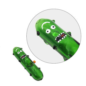 Rick&Morty Green Glass Pipe