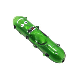 Rick&Morty Green Glass Pipe