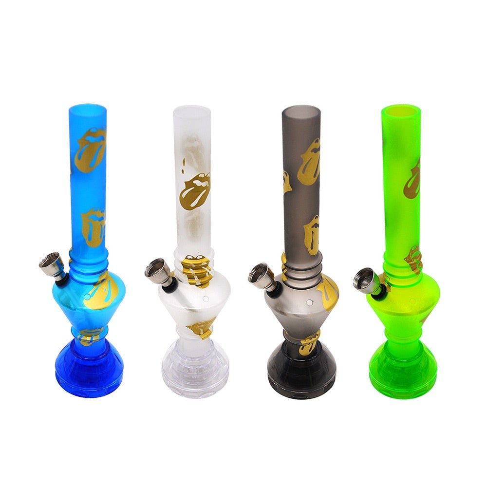 Rolling_Stone_LOGO_Bong_-_Acrylic_Water_Pipes_For_Sale_-_Puffing_Bird-Hun 8.5" Rolling Stone Acrylic Bong(Random Color)