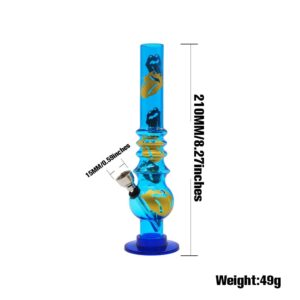8" Rolling Stones Acrylic Bong(Random Color)