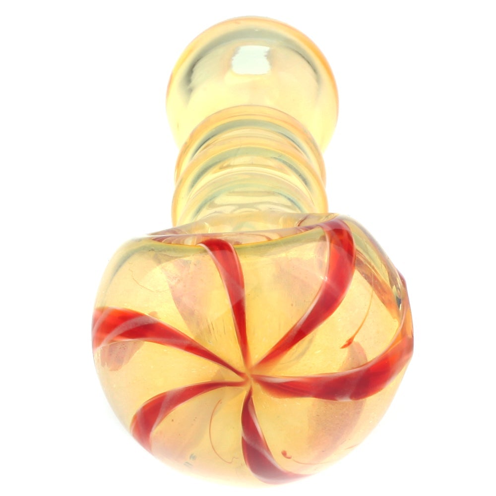 SP-11CM-020_3_Color_changing_pipe_glass_pipe_spoon_pipe_weed_bowl_bong_Fumed_Glass_Milli_Spoon_Pipe_w_Multiple_Mini_Maria_Rings Fumed Glass Milli Spoon Pipe w/ Multiple Mini Maria Rings