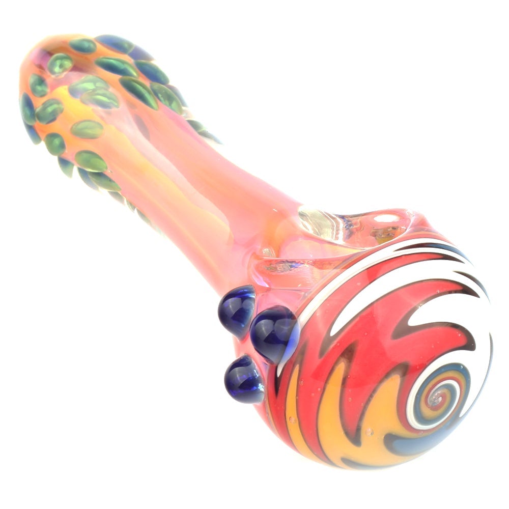 SP-11CM-024_2.SP-11CM-024_Color_changing_pipe_glass_pipe_spoon_pipe_weed_bowl_bong_Wig_Wag_Glass_Marble_Fumed_Spoon_Pipe_By_Puffing_Bird.jpg_4 Wig Wag Glass Marble Fumed Spoon Pipe By Puffing Bird