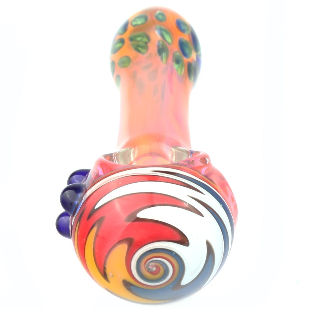 SP-11CM-024_SP-11CM-024_Color_changing_pipe_glass_pipe_spoon_pipe_weed_bowl_bong_Wig_Wag_Glass_Marble_Fumed_Spoon_Pipe_By_Puffing_Bird.jpg_5 Wig Wag Glass Marble Fumed Spoon Pipe By Puffing Bird