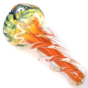 Nano Inside-Out Pipe w/ Spiral Glass Orbs