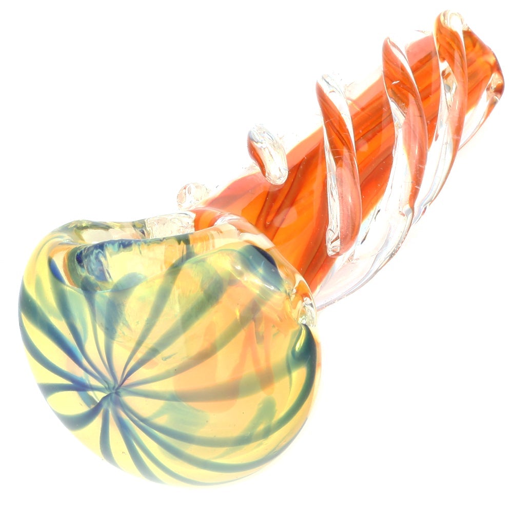 Nano Inside-Out Pipe w/ Spiral Glass Orbs