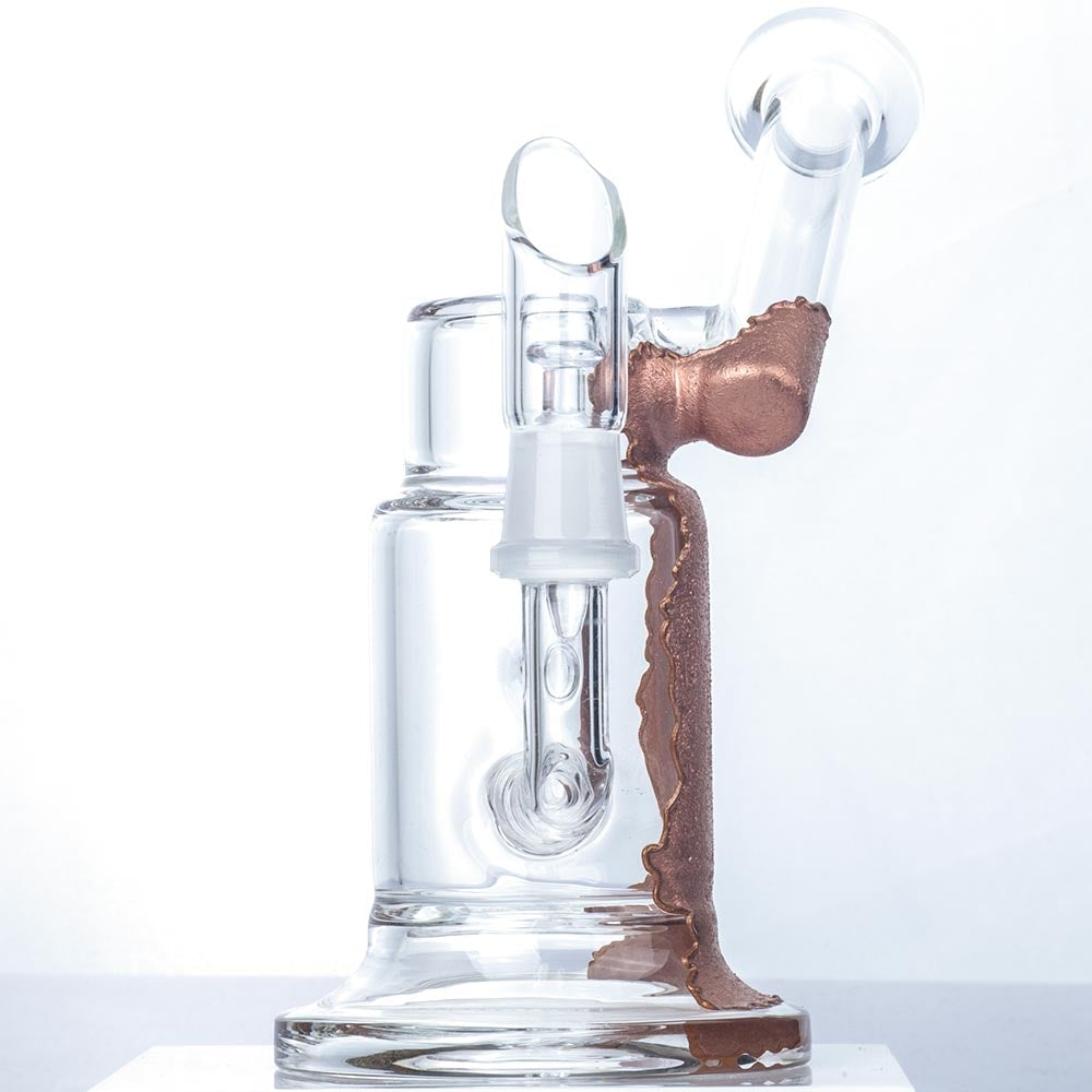 Sidecar_Dab_Rig_Bronze_-_Glass_Wax_Rigs_For_Sale_-_Puffing_Bird_-_Online_Headshop_3 6" Sidecar Dab Rig Bronze Paint