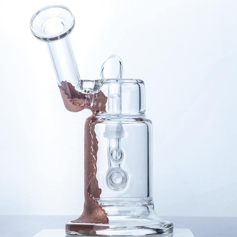 Sidecar_Dab_Rig_Bronze_-_Glass_Wax_Rigs_For_Sale_-_Puffing_Bird_-_Online_Headshop_4 6" Sidecar Dab Rig Bronze Paint
