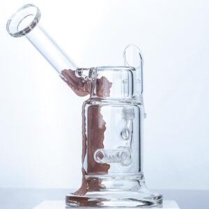 Sidecar_Dab_Rig_Bronze_-_Glass_Wax_Rigs_For_Sale_-_Puffing_Bird_-_Online_Headshop_5 6" Sidecar Dab Rig Bronze Paint